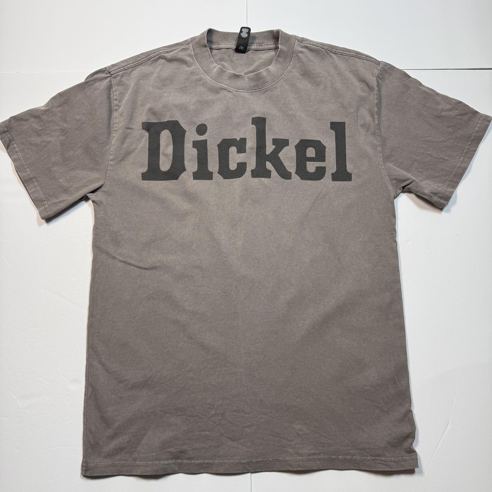 Dickel Whiskey Shirt Mens Medium Gray Heavy Faded Promo Tee Ascolour‎ Casual